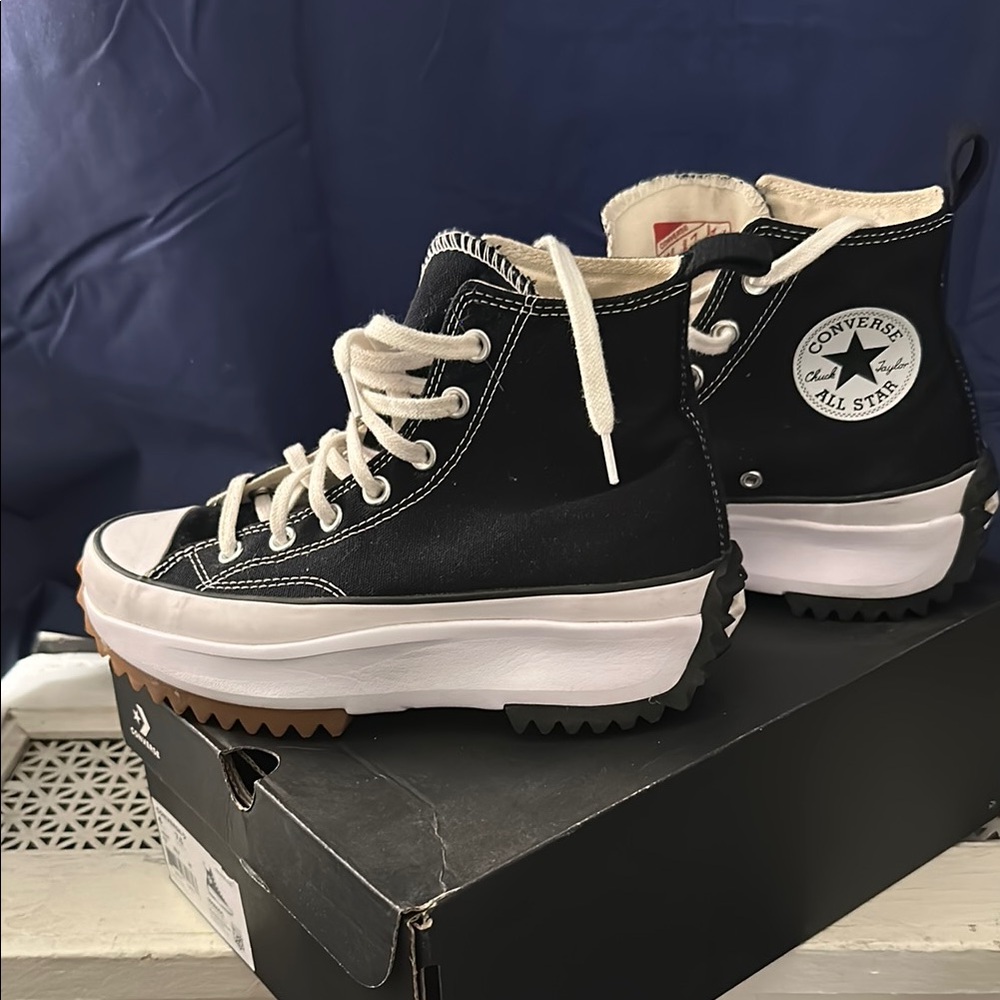 Converse Black and White High-Top Sneakers